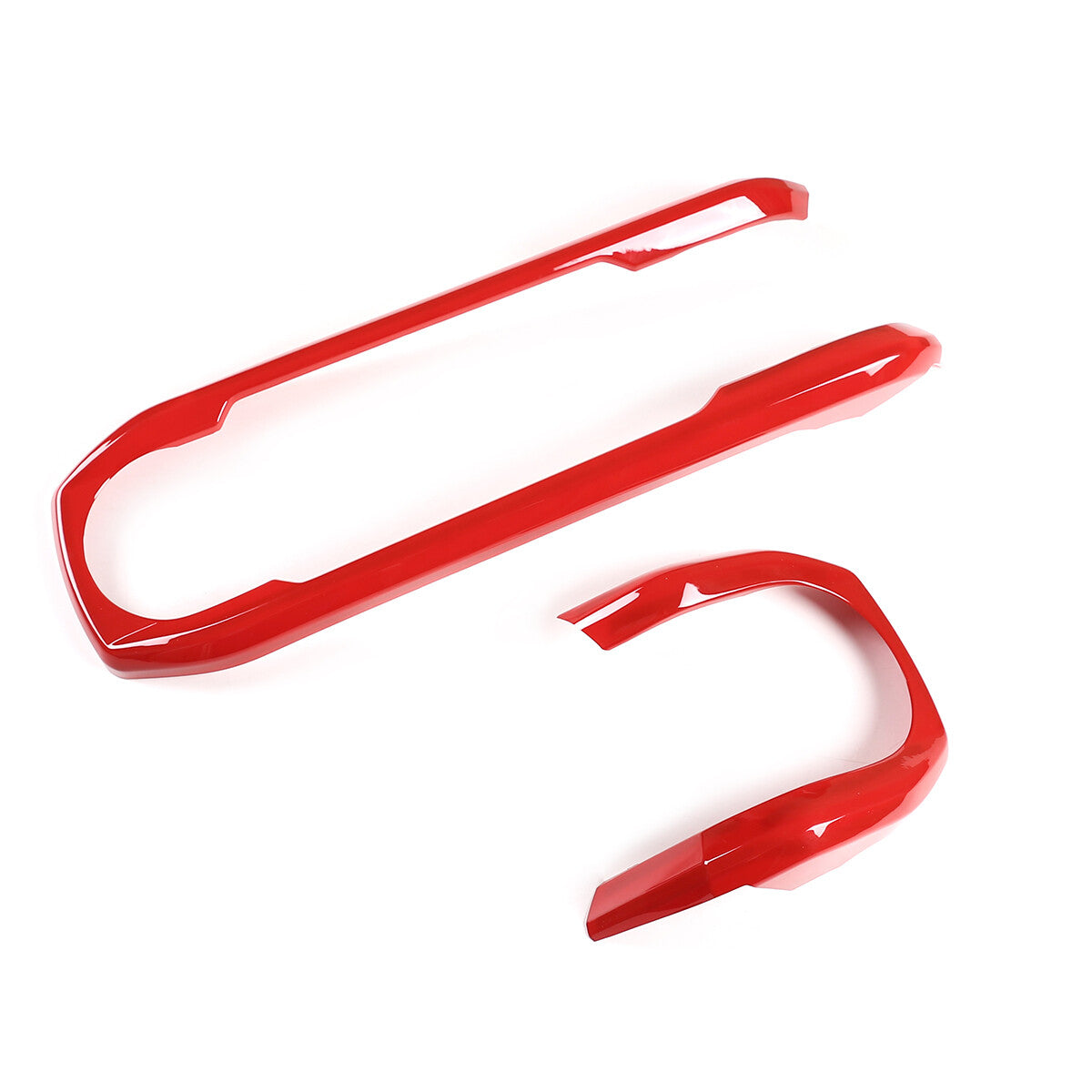 Red ABS Central Control Dashboard Decorative Cover For Toyota Tacoma 2016-2023 6