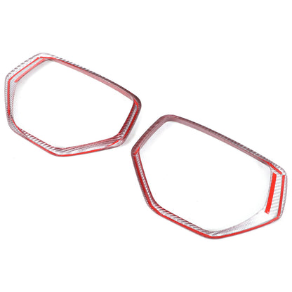 Red Real Carbon Fiber Side View Mirror Frame Cover Trim For Corvette C8 20-26 22