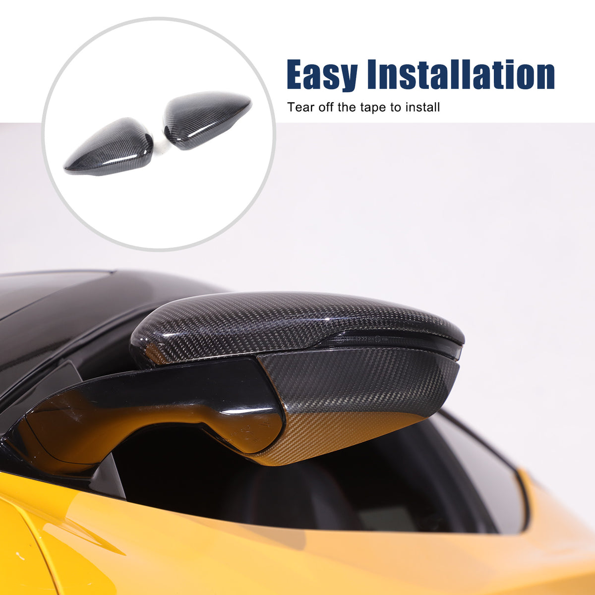 Real Carbon fiber Side Rear Mirror Cover Caps For Lotus EMIRA 2021-2025 4