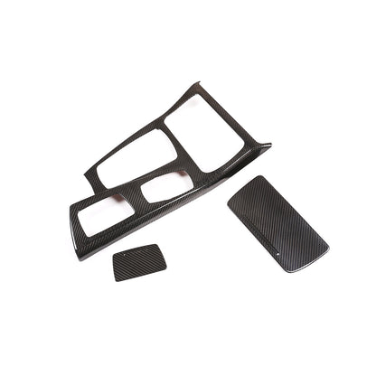 Dry Carbon Fiber For BMW 5 Series F10 2011-2016 Console Gear Box Panel Cover 3