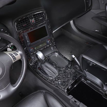 Forged Carbon Fiber Interior Full Center Console Trim Set For Corvette C6 05-13 4