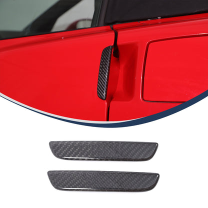 Real Dry Carbon Fiber Door Handle Trim For Corvette C6 2005-2013 1