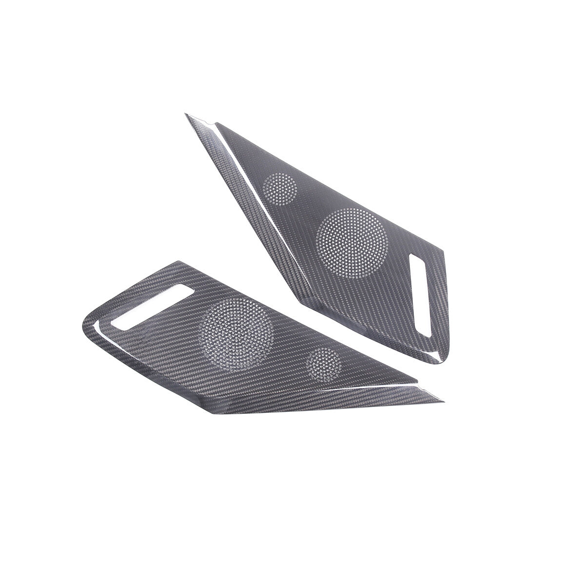 Real Carbon Fiber Side Door Speaker Cover Horn For C8 Corvette 2LT 3LT 2020-26 4