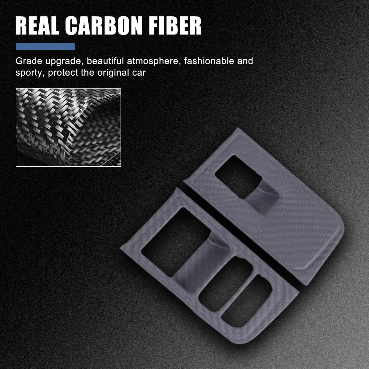 Matte Real Carbon fiber Window Lift Switch Button Trim For Lotus EMIRA 2021-2025 2