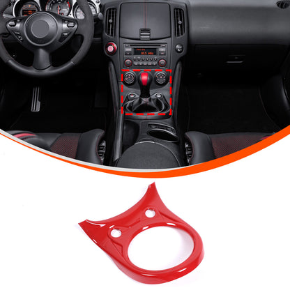 Sport Red ABS Center Console Gear Shift Frame Trim For Nissan 370Z MT 2009-2020 13