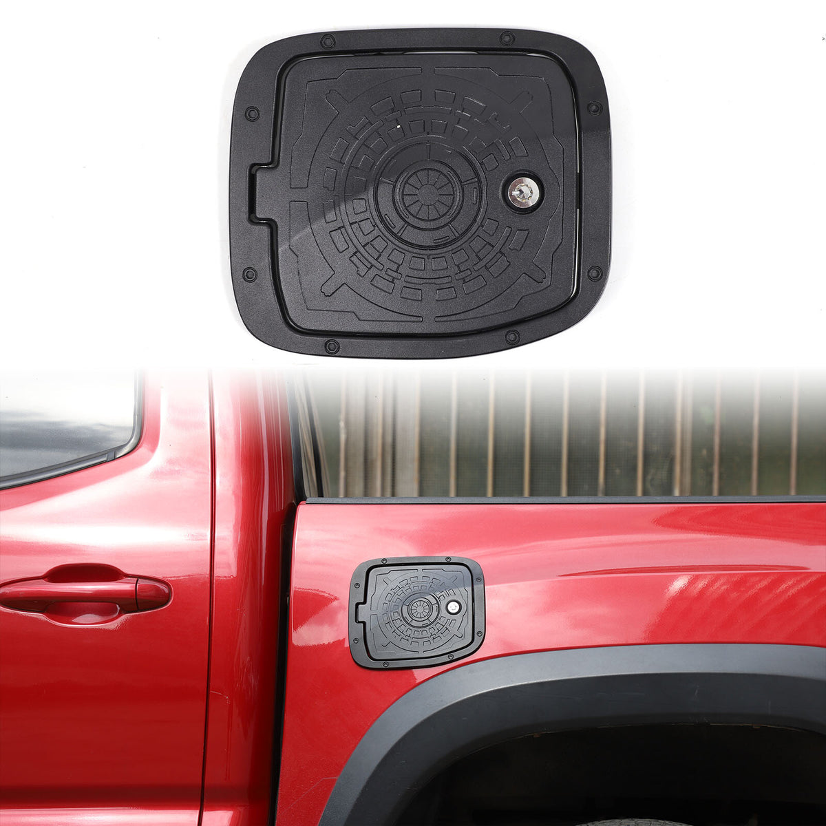 7 Styles Door Fuel Tank Cover W/ Lock Gas Cap Tank Trim For Toyota Tacoma 16-22 66