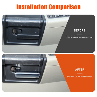 Silver Interior Door Handle Protective Cover Trim For Hummer H2 2003-2007 US 14