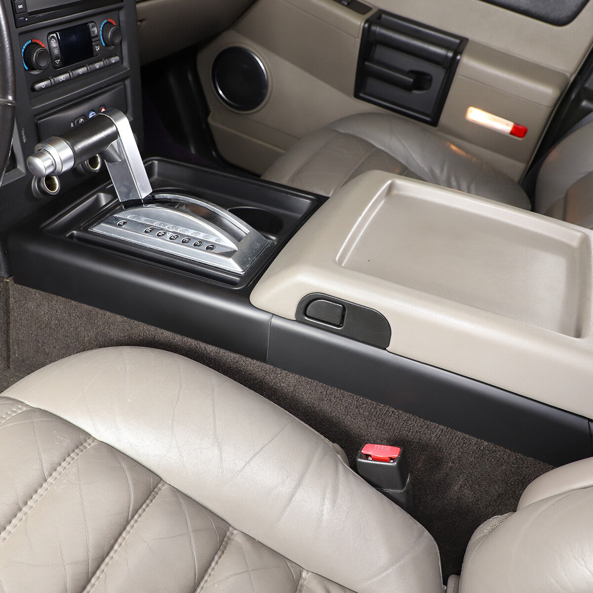 Matte Black Interior Gear Shift Panel Side Trim Cover For Hummer H2 2003-2007 US 6