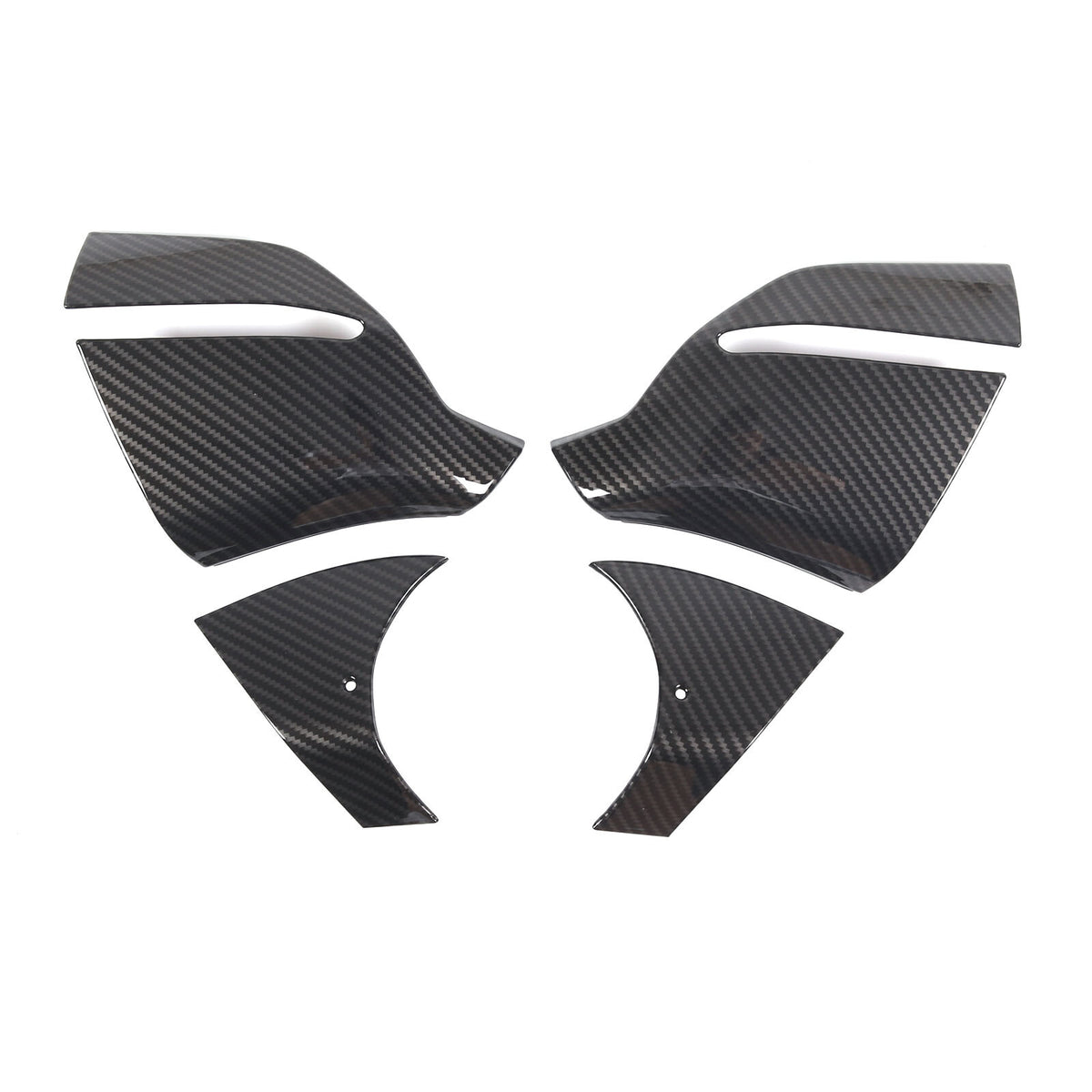 ABS Carbon Fiber rearview mirror base cover trim decor For Corvette C8 2020-2026 10