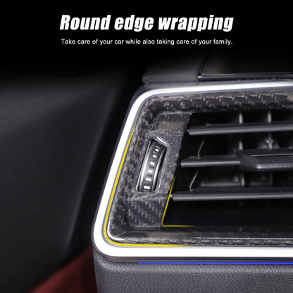 Real Carbon Fiber Side Air Vent Outlet Trim For BMW 3 Series G20 G21 20-22 14
