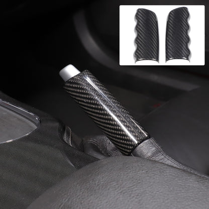 Real Dry Carbon Fiber Handbrake Lever Cover Trim For Corvette C6 2005-2013 20