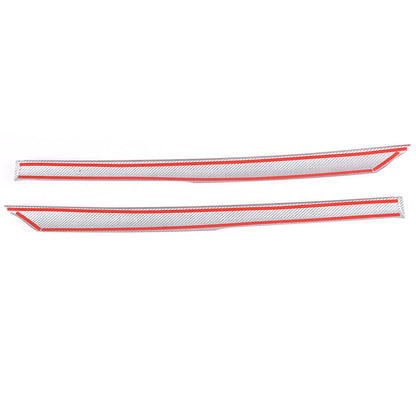 Red Carbon Fiber Exterior Windshield A-Pillar Cover Trim For Corvette C6 05-13 16