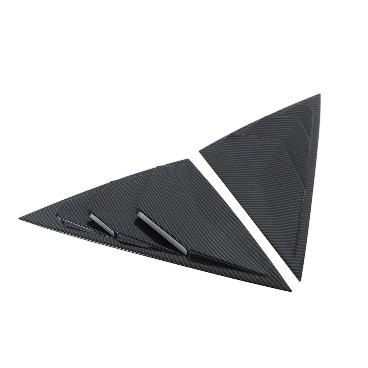 Carbon Fiber ABS Rear Quarter Window Louvers Trim For Acura Integra 2023-2024 11