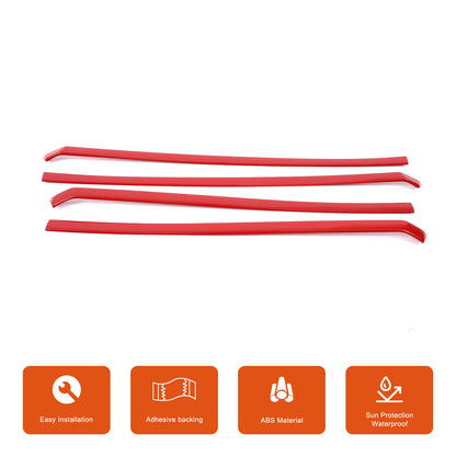 Sports Red ABS Interior Door Panel Trim Cover For Toyota Tacoma 2024+ US 21