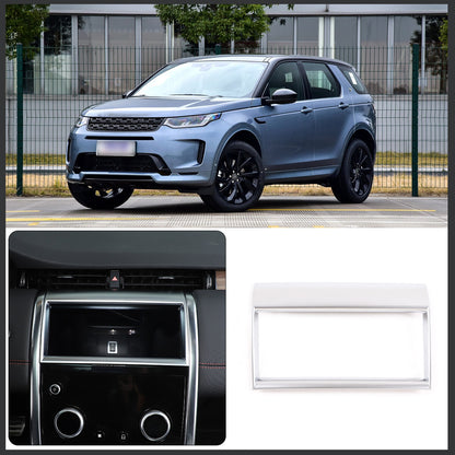 Silver Console Navigation Screen Trim Cover For Land Rover Discovery Sport 20-22 1