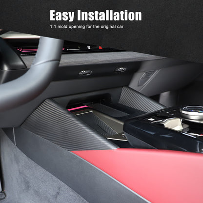 Matte Carbon Fiber Inner Console Side Panel Trim For BMW 5 Series G60 i5 2024+ 24