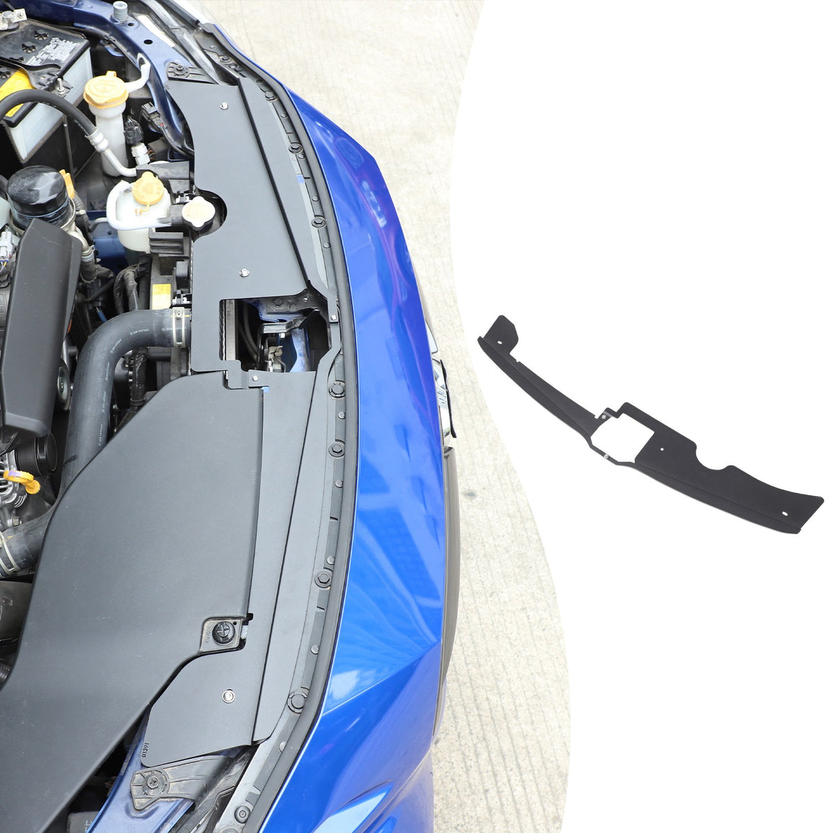 Alloy Black Engine Hood Latch Dust Cover Plate For Subaru WRX VB/Levorg 2022+ 1