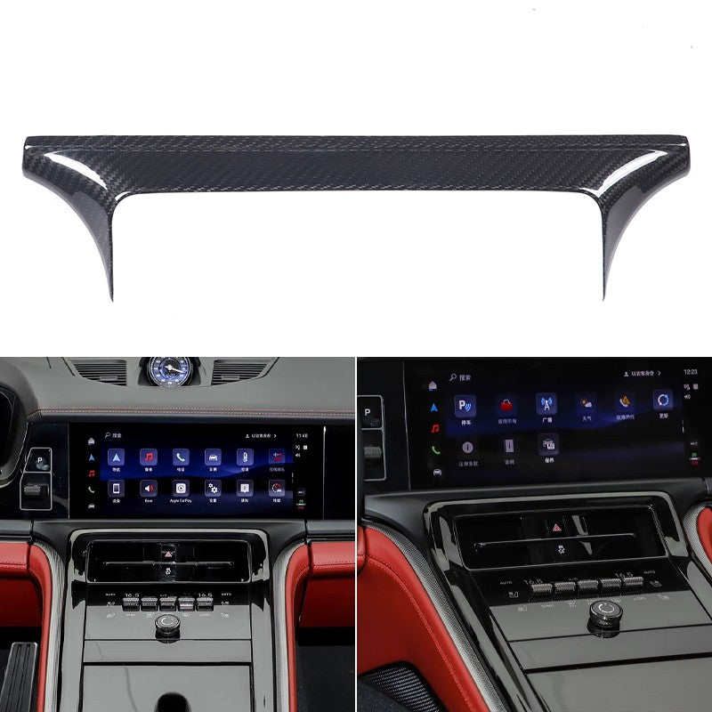 Real Carbon Fiber Center Upper Air Outlet Trim For Porsche Panamera 972 2024+ 20
