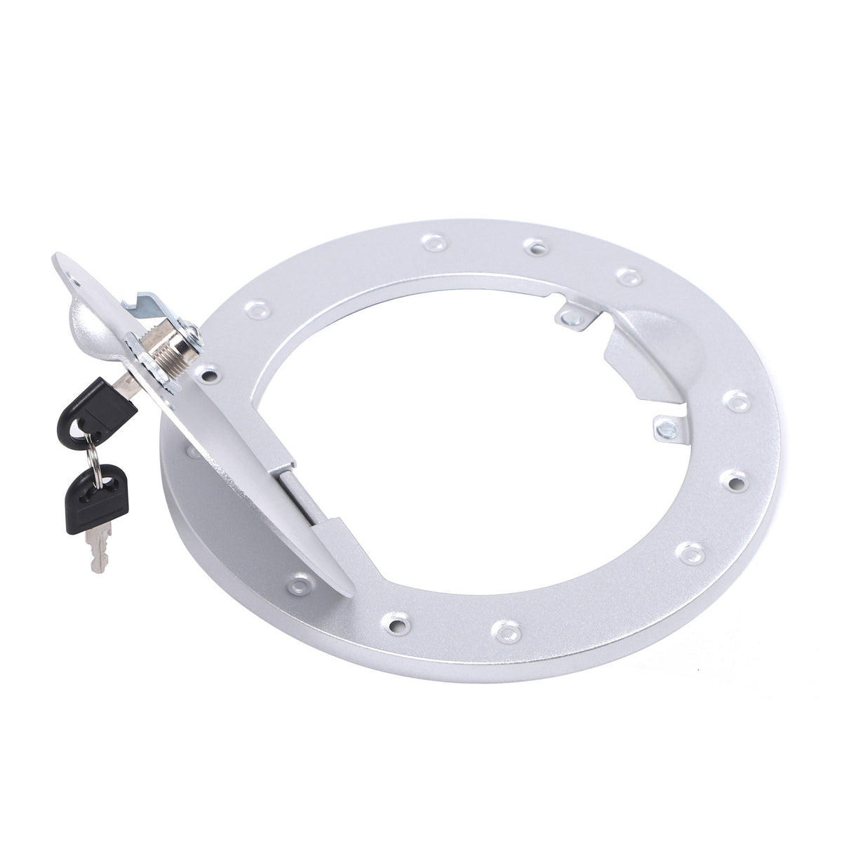 Silver Gas Cap Cover Fuel Filler Door Locking Anti-theft For Hummer H3 05-09 US 16