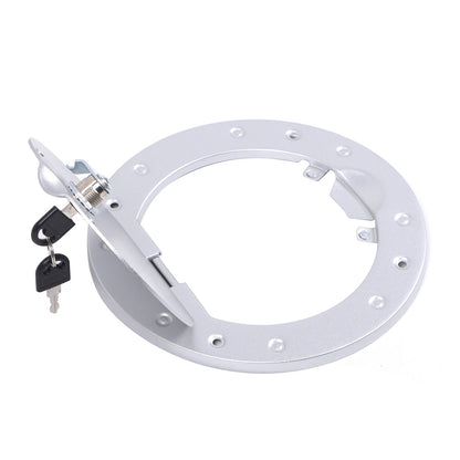 Silver Gas Cap Cover Fuel Filler Door Locking Anti-theft For Hummer H3 05-09 US 16