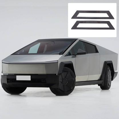 Real Carbon Fiber Under-Seat Air Vent Trim For Tesla Cybertruck 2024+ 9