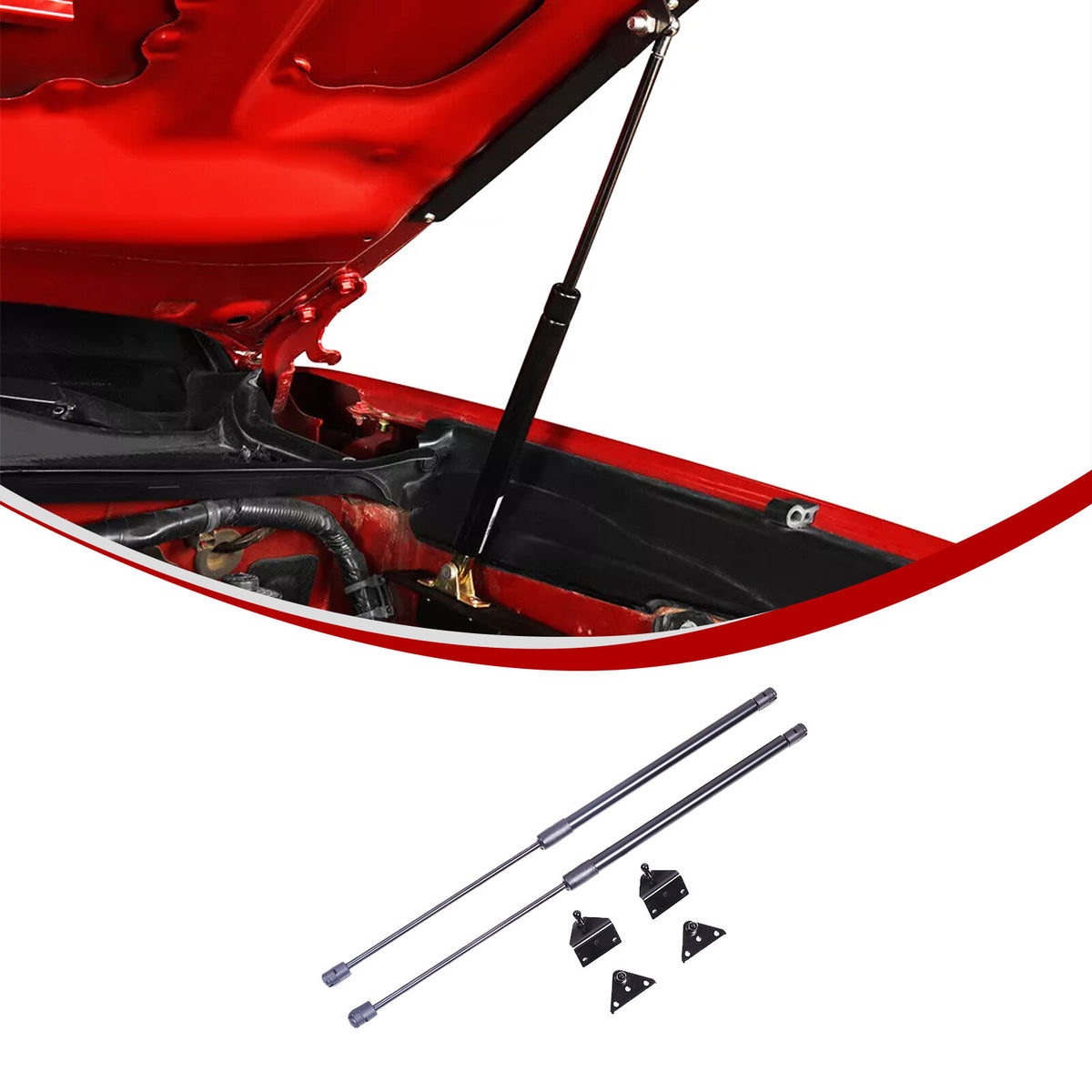 Front Hood Engine box Hydraulic Support Lift Rod For Toyota Tacoma 2016-22 US 7