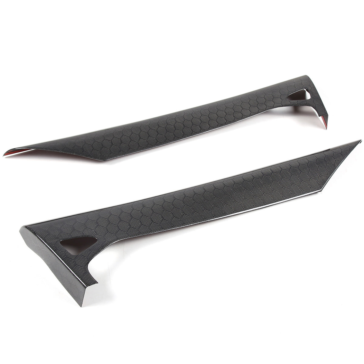 Real Honeycomb Carbon Fiber Interior Door Upper Panel trim Cover For Corvette C8 24