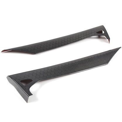 Real Honeycomb Carbon Fiber Interior Door Upper Panel trim Cover For Corvette C8 24