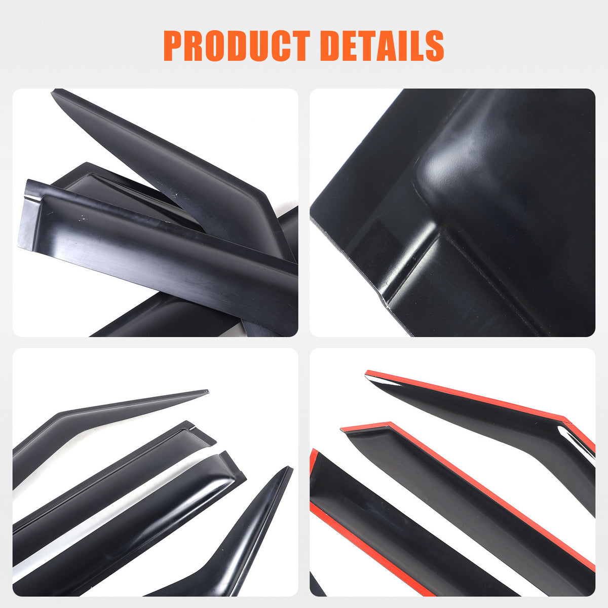 For Range Rover Vogue L460 2023+ Window Wind Visor Rain Guard Vent Deflector 12