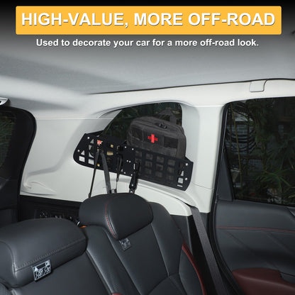 Side Window Cargo Barrier & Organizer Molle Panel For Subaru Forester 2019-2024 9