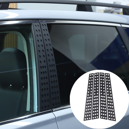 Black Window B pillar Post Protector Cover Trim For Subaru Forester 2019-2024 9