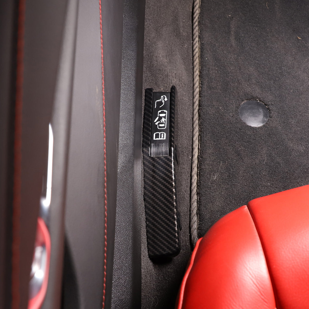 Carbon Fiber ABS Interior Full Decor Cover Trim Kit For Corvette C8 2020-2025 - Styles 31-35 12