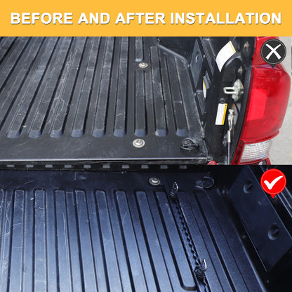 Carbon Steel Bed Side Extension Slot Trim For Toyota Tacoma 2016-2022 US 6