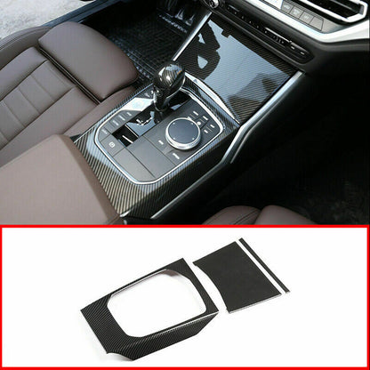 Carbon Fiber ABS interior Trim Cover Set For BMW 3/4 Series G20 G21 G22 2020-UP 3