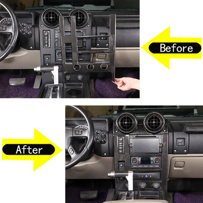ABS Carbon Fiber Interior Full Set Panel Cover Trim for Hummer H2 2003-2007 - Styles 1-5 3