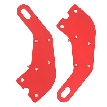 Red Steel Rear Bumper Left & Right Tow Hook Rescue For Nissan Titan 2016-23 11