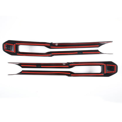 Glossy Black Front Bumper Grille Cover +Logo Ring For Ford Maverick 22-24 US 10