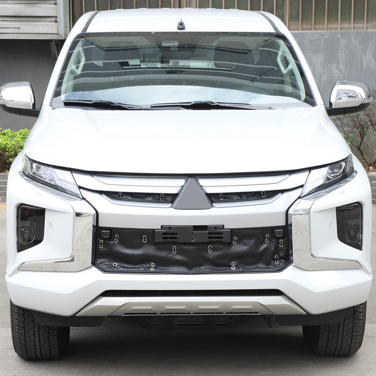 Front Grille Anti-Freezing Cover Trim For Mitsubishi L200 Triton 2019-2023 15