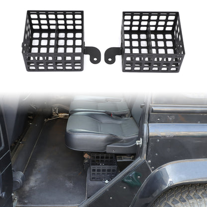 Alloy Second Row Seat Side Storage Basket Tray For LR Defender L316 2004-2018 3