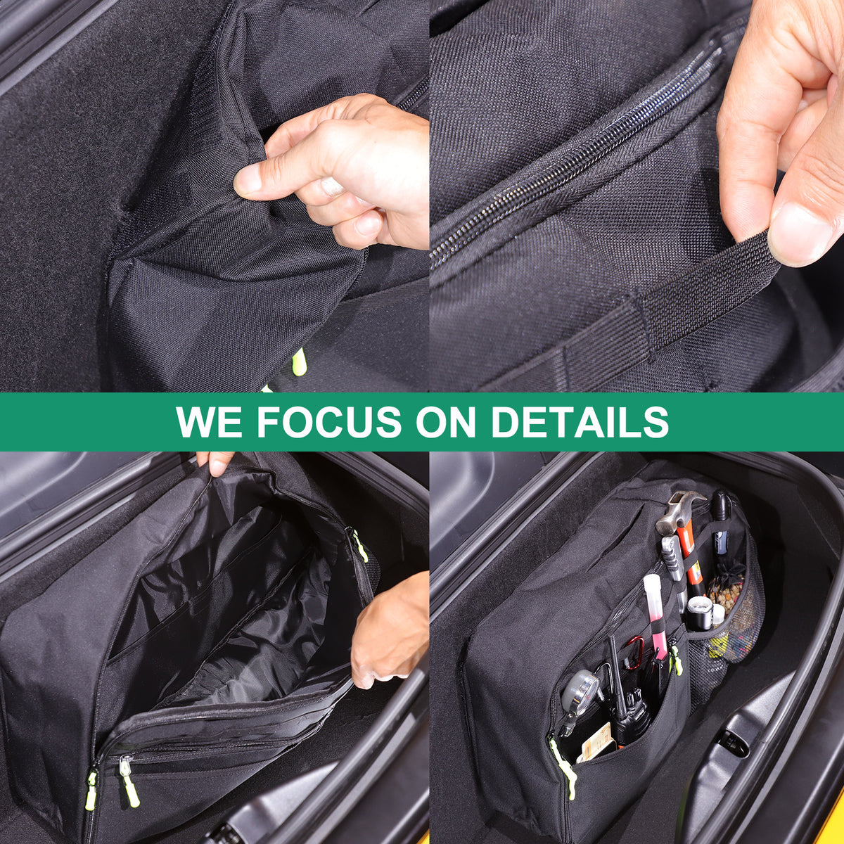 Rear Cargo Trunk Organizer Side Storage Bag Box for Lotus EMIRA 2022-25 14