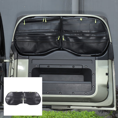 Carbon Pattern Tailgate Window Storage Bag For Land Rover Defender L663 2020+ 14