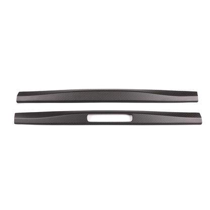 Matte Real Carbon Fiber Inner Door Sill Trim For Porsche 718 982 911 991 2016-19 6