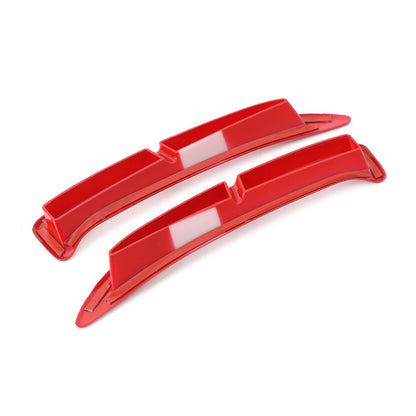 Red ABS Carbon Fiber Rear Fender Vent Trim Frame For Corvette C6 2005-2013 20