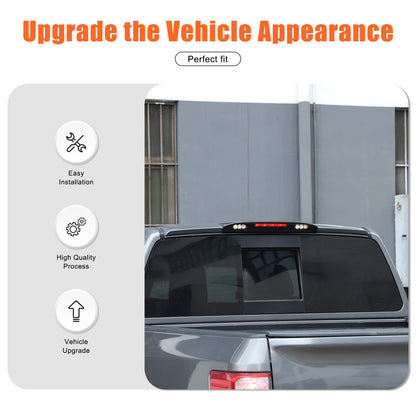 Smoked Black ABS High Mount Brake Light Trim Cover For Nissan Titan 2016+ US 20