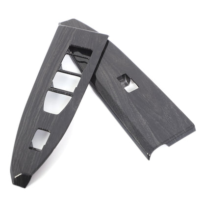 Black Grain Window Lift Switch Button Trim Frame For BMW 7 Series G70 2023-2025 13