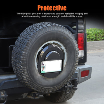 Carbon Spare Tire License Plate Base Cover For Hummer H2 2003-09 OE：25782333 US 7