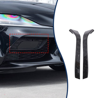 Forged Real Carbon Fiber Front Fog Light Lower Trim For Toyota Supra A90 2019+ 5