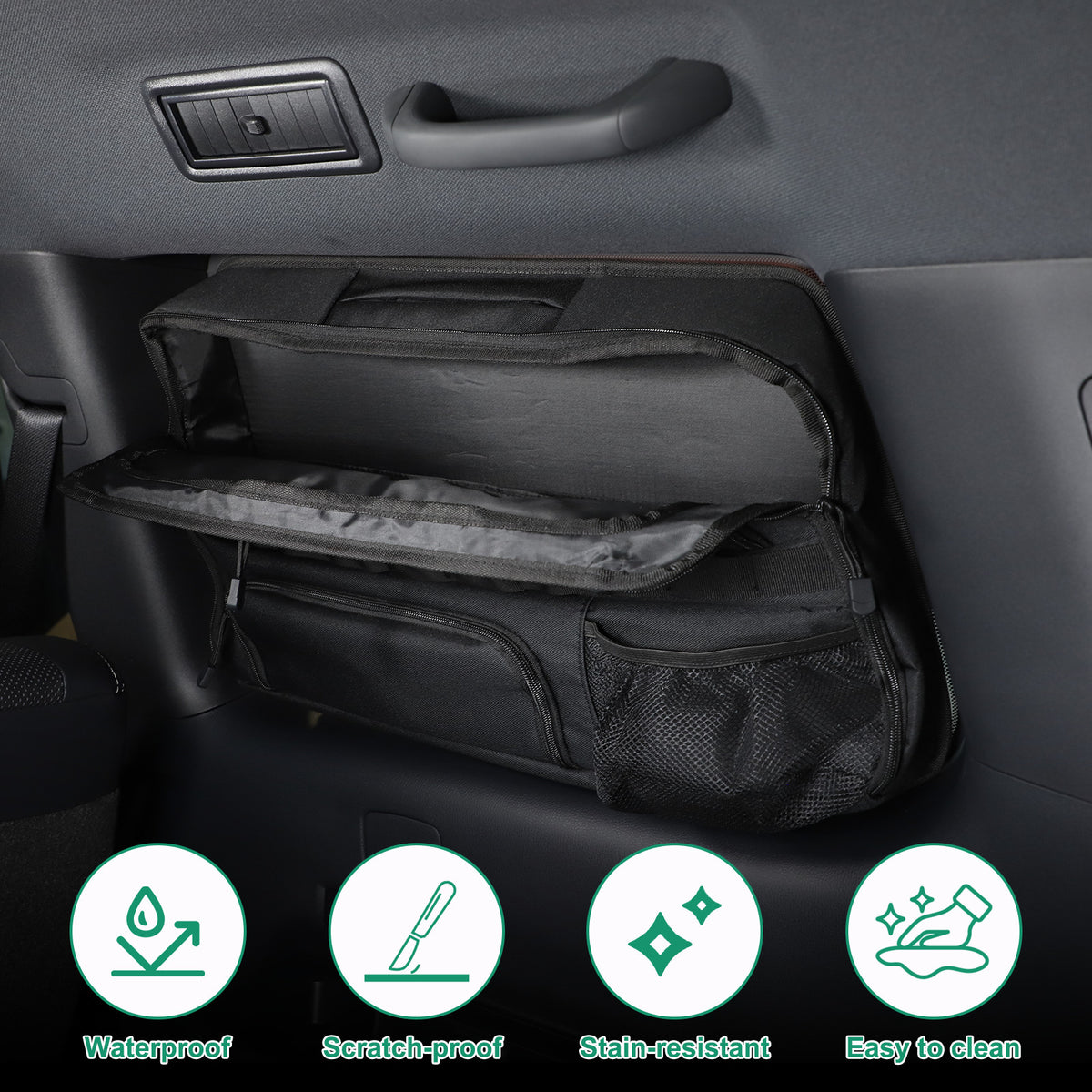 Car Trunk Right Side Window Storage Bag Tool Bag For Lexus GX550 2024 9