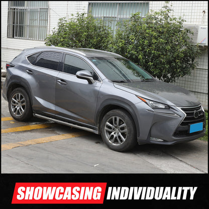 Aluminum Rear Door Window Louver Air Vent Panel Trim Cover For Lexus NX 2015+ 17