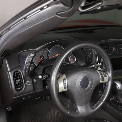 Real Carbon Fiber Interior Dashboard Console Frame Trim For Corvette C6 2005-13 21